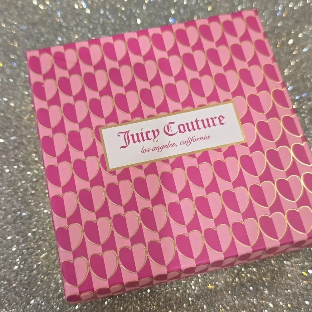 Juicy‎ Couture Logo Crown & Heart Charm Necklace